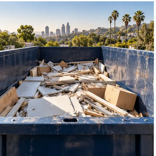 Construction debris contained at a jobsite